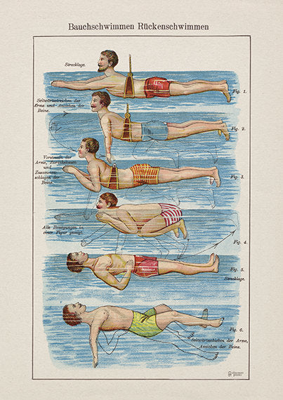 Fun Learn to Swim Art Print