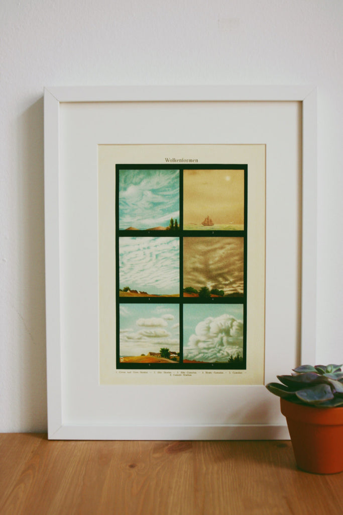 Assorted Clouds Art Print - Vertical