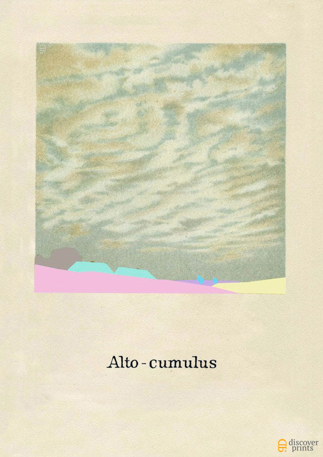 Alto-cumulus Cloud Modern Art Print