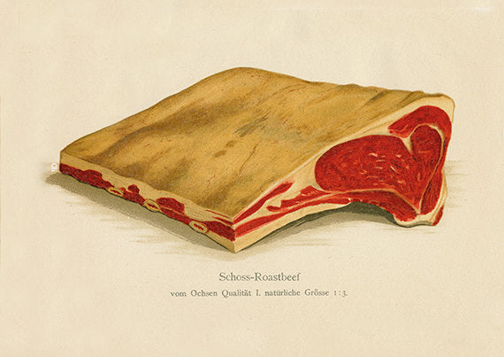 Roastbeef Meat Art Print