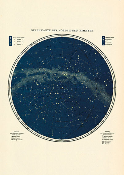Star Map Astronomy Poster