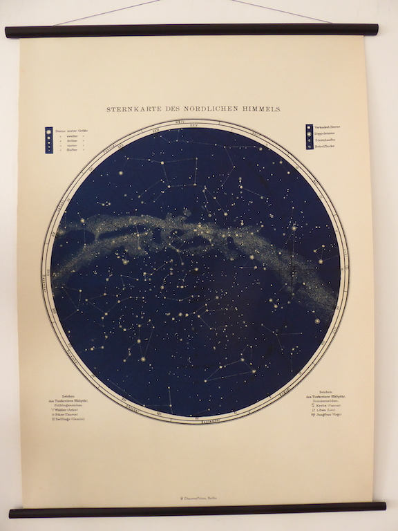 Large Vintage Star Map