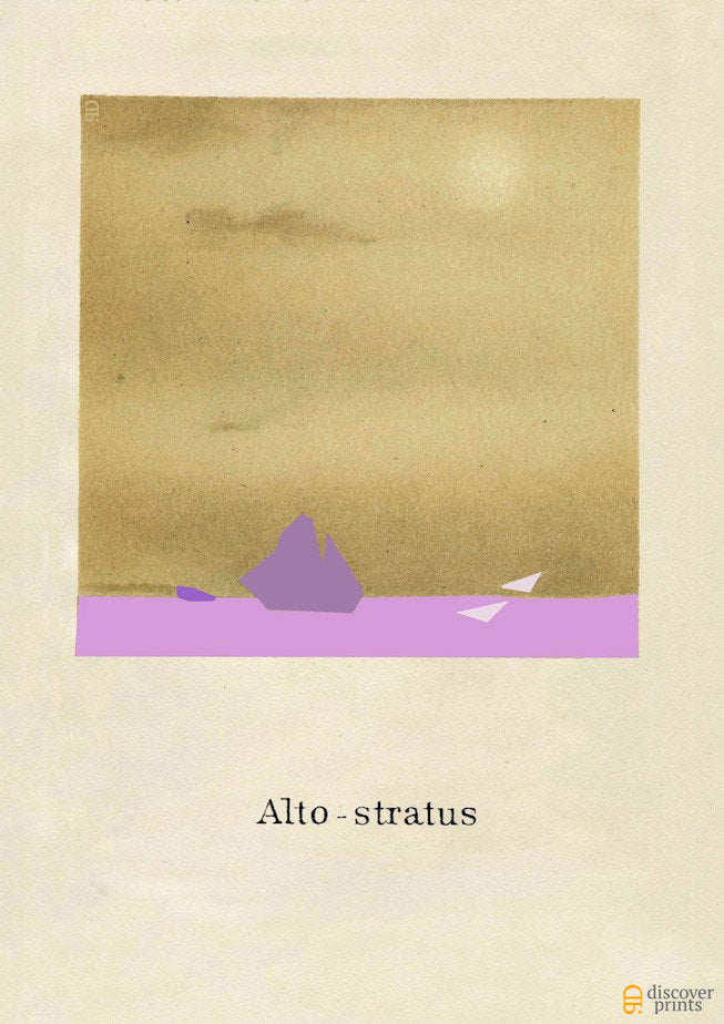 Alto-stratus Cloud Modern Art Print