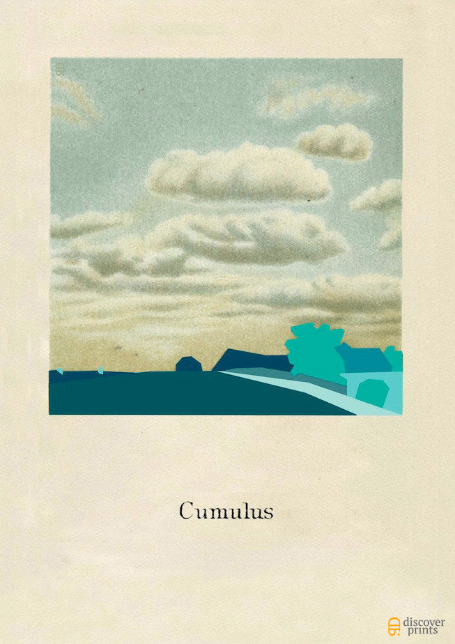 Cumulus Cloud Modern Art Print