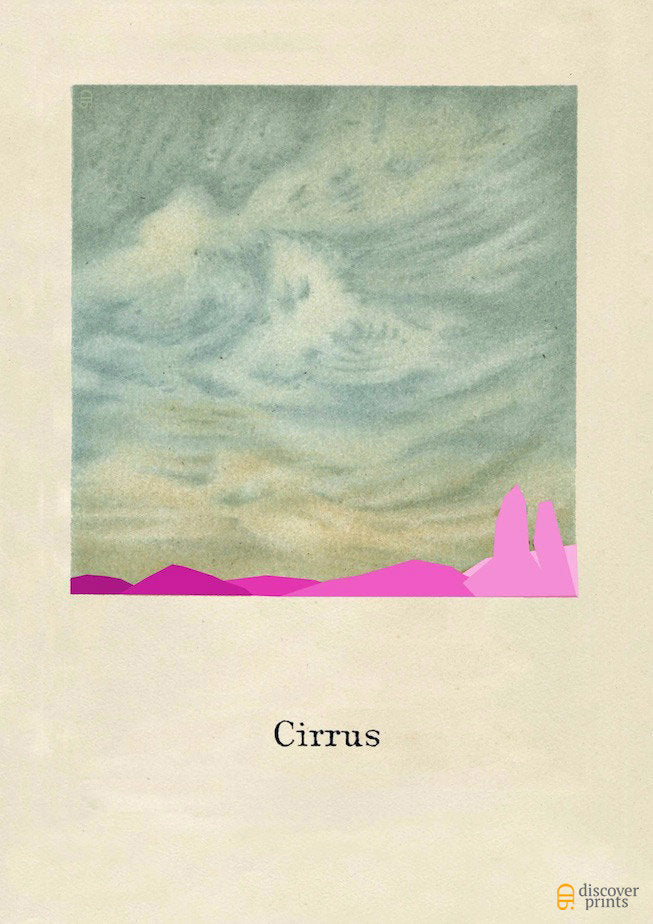 Cirrus Cloud Modern Art Print