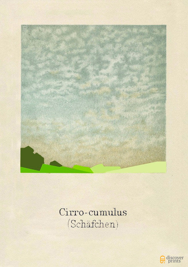 Green Cirro-cumulus Cloud Art Print
